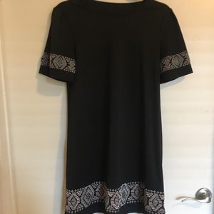 Black short sleeve dress